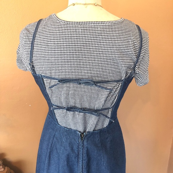 American Eagle Jean Dress, Spaghetti Strap, Size 6 - Picture 14 of 15